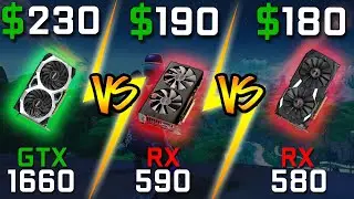 Best sub 230$ Budget GPU of 2019! GTX 1660 vs. RX 590 vs. RX 580