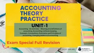 Accounting theory practice| unit1 |mcom.| bcom | free commerce exam oriented classes