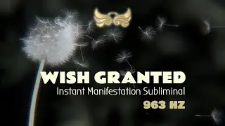 WISH GRANTED ✨ | Wish Fulfillment Subliminal | Instant Manifestation | 963 Hz