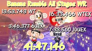 Super Monkey Ball Banana Rumble All Stages World Record 41:47.146