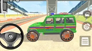Car Bike : Franklin Green Colour Police Bolero Indian Theft Auto | Police Car Game Video 