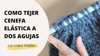 COMO TEJER PUNTO EL&Aacute;STICO A DOS AGUJAS. Capitulo 3 