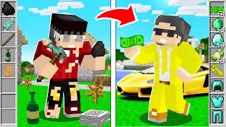 1 TL FAKİR HAYAT VS 1000 TL ZENGİN HAYAT - MİNECRAFT