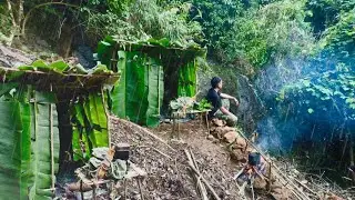 Off Grid Survival, ep1 | New Land Discovery, Building Shelter, Cooking