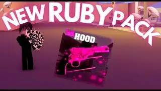 Raiding with the new RUBY PACK in Da Hood....(NEW UPDATE & SKIN SHOWCASE)