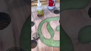 Quick and easy epoxy bubble hole fix using @starbondadhesives. Video by: @newmanspecialswoodwork