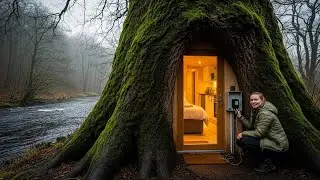 Hidden Tree House ASMR | Cozy Mini Hotel Deep in the Silent Forest