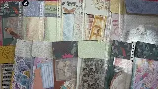 A5 file folder storage using Muji file refill and pretty paper