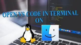 Open VS code in terminal Mac OS and Linux | very handy setting for developer