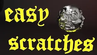 Cinema 4D beginner tutorial easy quick surface imperfections / scratches smudges using bump C4D