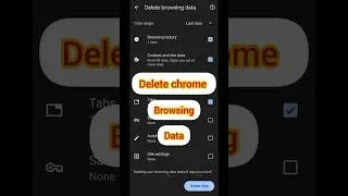 How to Delete Browsing Data on Chrome 🗑️🔍  Clear History & Cache #Shorts #privacy #tech #ytshorts