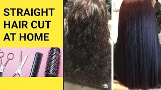 Easy Straight Hair Cut| How to Cut Hair Straight| Straight Cut For Long Hair|Straight hair cut ||