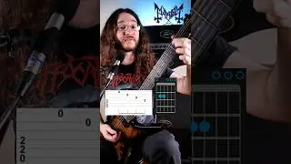 Mayhem - Freezing Moon #metal #guitar #guitarlesson