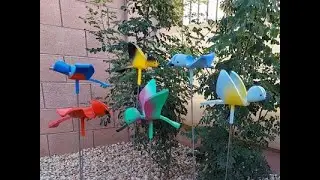 PVC pipe birds |  PVC garden stake birds you can DIY | Printable patterns