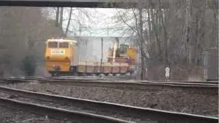 Herzog Multi-Purpose Machine MPM Self-propelled train HZGX #188 on the Move.