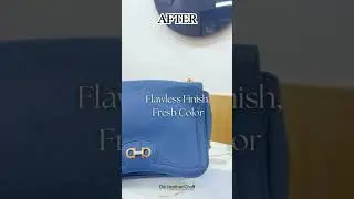You Have to See This Ferragamo Bag&rsquo;s Bold Color Transformation! #leather #magic #luxurybag #asmr