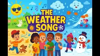 Sun, Rain, Wind and Snow | Weather Song for Kids | Fun Nursery Rhyme