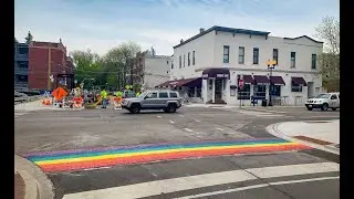 Chicago's Rainbow Pride Crosswalks