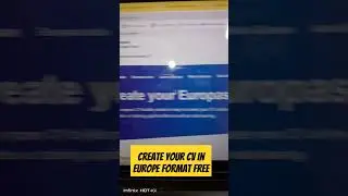 How to create a free CV Resume in Europe Format
