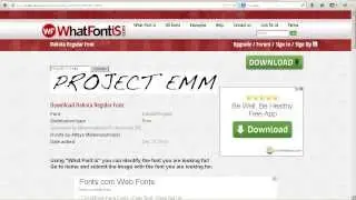 How to find a font on www.whatfontis.com