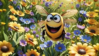 Four Busy Bees Buzz the Alphabet | ABC Song for Kids | Fun Alphabet Learning Nursery Rhyme