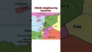 Israel neighbouring countries in map