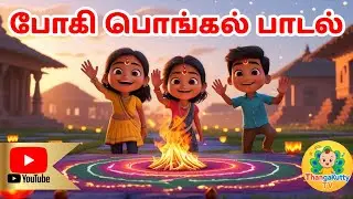 போகி பொங்கல் பாடல் | Bhogi Pongal Rhymes in Tamil | Tamil Kids Songs| ThangaKutty TV - Tamil Channel