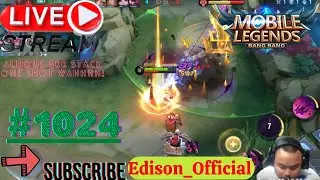 Edison_Official | Mobile Legends: Bang Bang | Aldous 500 stack one shot wahhhh! | #1024