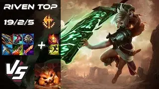 TOP Riven vs Gnar - EU Grandmaster Patch 25.19
