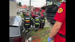 Accident DN 1 Cristian, la intersecția spre Orlat