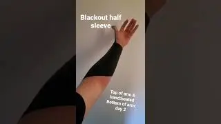 Blackout arm tattoo