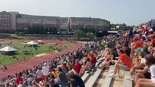 K-State football signee Linkon Cure wins the 3A 110 meter hurdles state championship
