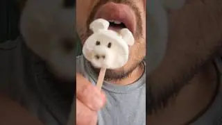 Pig Marshmallow Pop eating sounds mukbang #youtubeshorts #shorts
