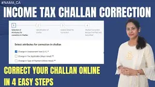 How to correct income tax challan details | Income tax payment challan correction online