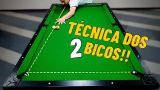 Como usar dois bicos pra sair de uma sinuca?? Tem um efeito certo pra isso? 🤔