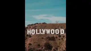 best aerial view of the hollywood sign in los angeles #shorts