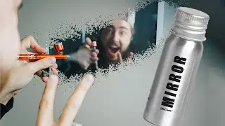 Using an AIRBRUSH with LIQUID MIRROR IN A BOTTLE! (DOES IT CHANGE THE EFFECT?)