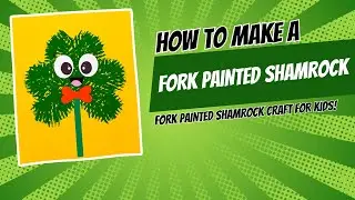 Fork Painted Shamrock Craft