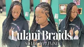 Flip Over Fulani Braids ft. Freetress deep twist hair | BOHO braids| ArtryssaGlamTresses