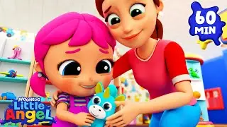 Buying Plushies at the Mall | Fun with Baby Jill! | Little Angel Nursery Rhymes & Kids Songs