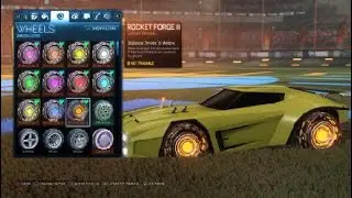 Rocket League Full Painted Rocket Forge II Set!