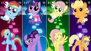 Baby Mlp Tiles Hop EDM Rush Gameplay Video #pinkiepie #rainbowdash #applejack