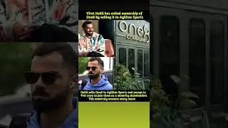 Virat Kohli has sold his sports and lifestyle brand One8 to Agilitas Sports and inv#businessmoves