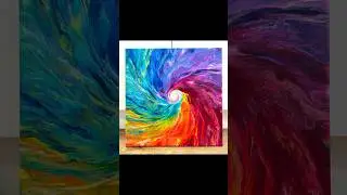 Rainbow Pinwheel Dutch Pour  