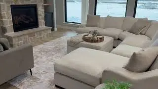 Washable 9x12 Area Rug for Living Room  Modern Abstract Neutral Large Soft Thin Rugs