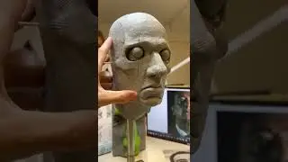 My First Full Face Sculpture #Shorts