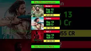 Border 2 vs Pathaan vs KGF 2 🔥 Day 13 Box Office Comparison