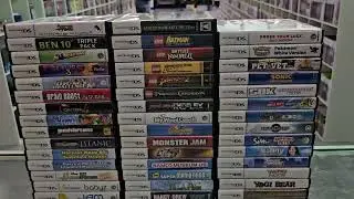 Nintendo DS games priced/cleaned and just put on the shelves this morning. 8-Bit Hall of Fame 