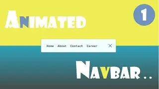 Animated nav bar | html | css | javascript | projects | navbar | Source code | complete projects |