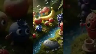 Cute Clay Fruit ASMR Forest  | Relaxing Miniature Fruit World | Satisfying Sounds
